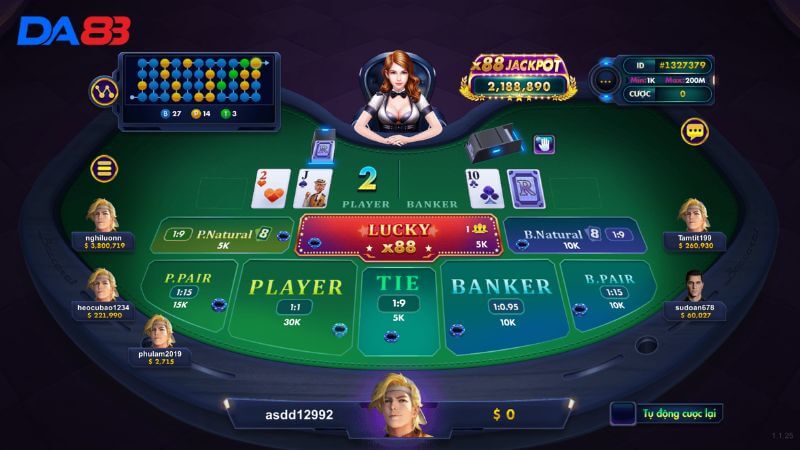 Giới thiệu Game Bài Baccarat DA88